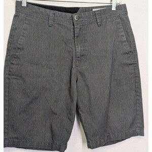 Volcom Corpo Class Men’s Size 34 (25x10) Gray Chino Skater Shorts (837m)